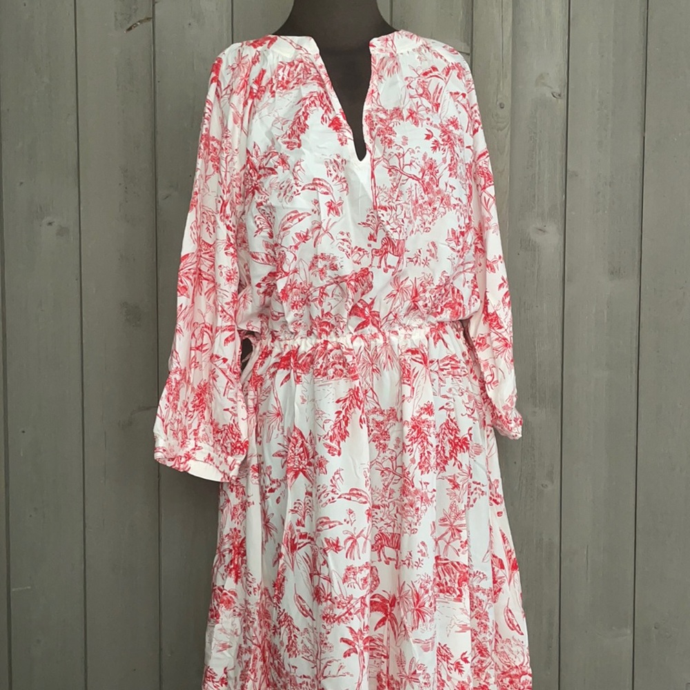 H&M Jungle Print Midi Dress